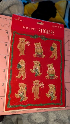 Vintage hallmark stickers - vintage,